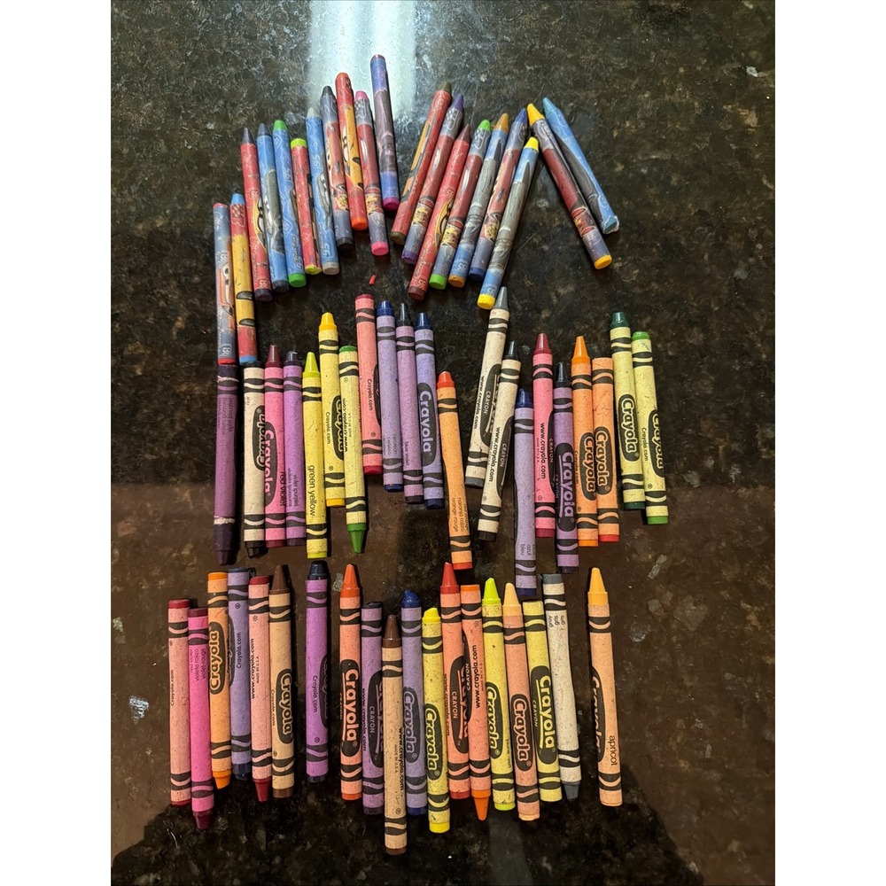 Crayola Crayon Bulk Lot Melting Crafts Lot Colors Art Cars Crayons Disney Pixar